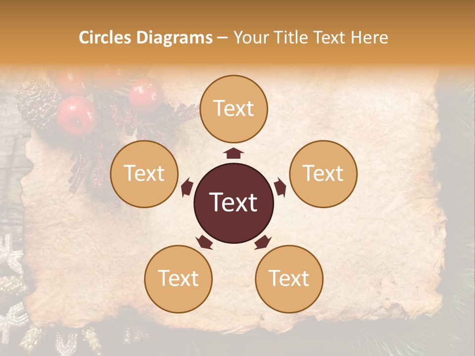 Vintage Wrinkled Red PowerPoint Template