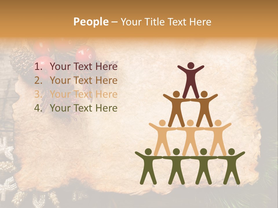 Vintage Wrinkled Red PowerPoint Template