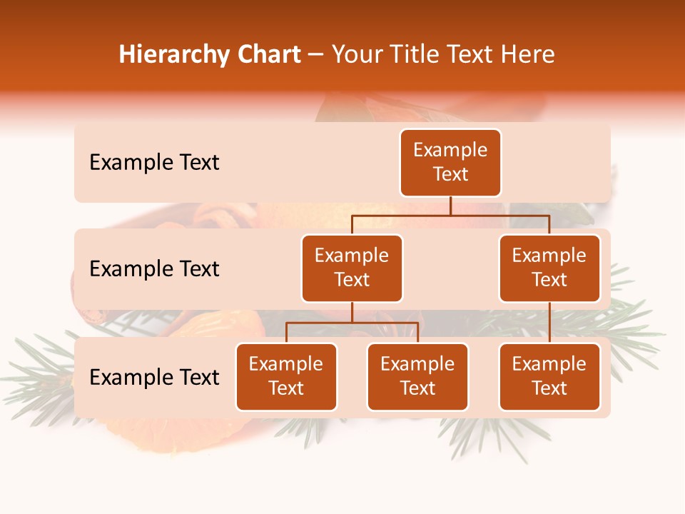 White Decoration Herb PowerPoint Template