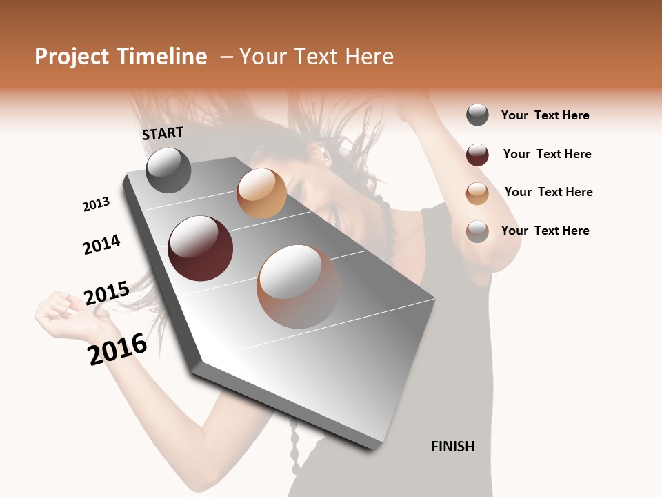 Anise Horizontal Tree PowerPoint Template