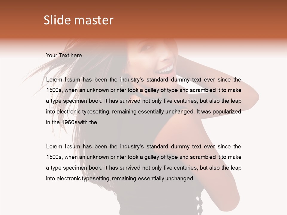 Christmas Orange Background PowerPoint Template