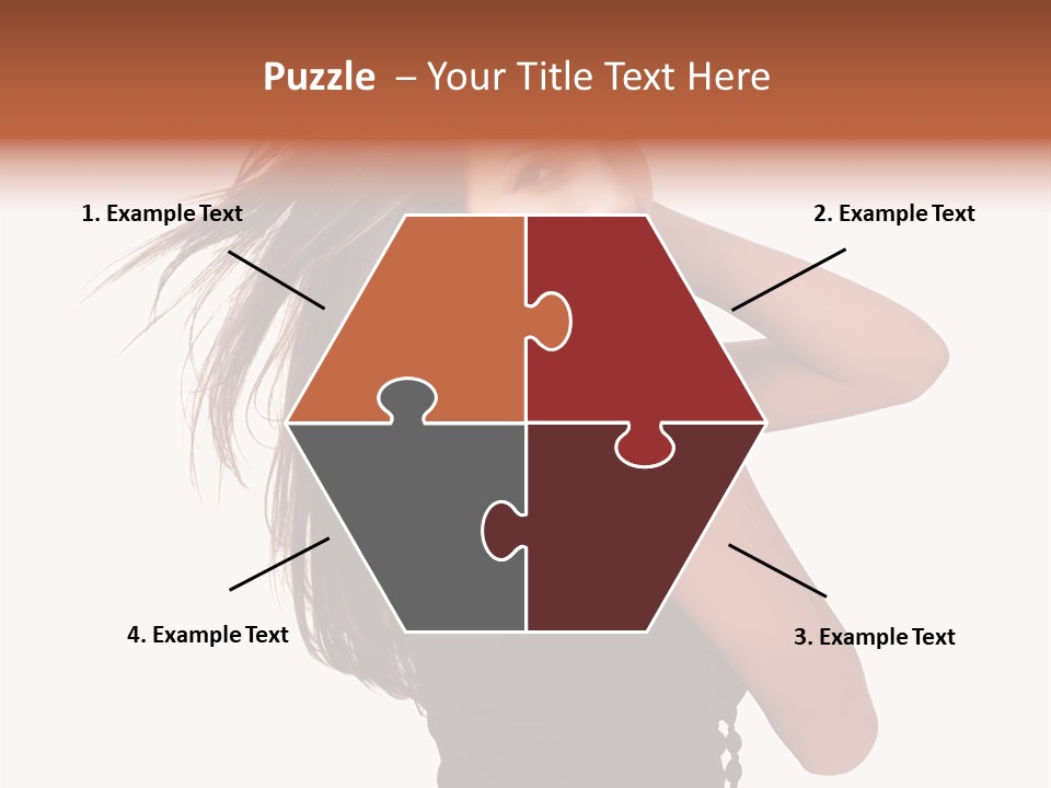 Christmas Orange Background PowerPoint Template