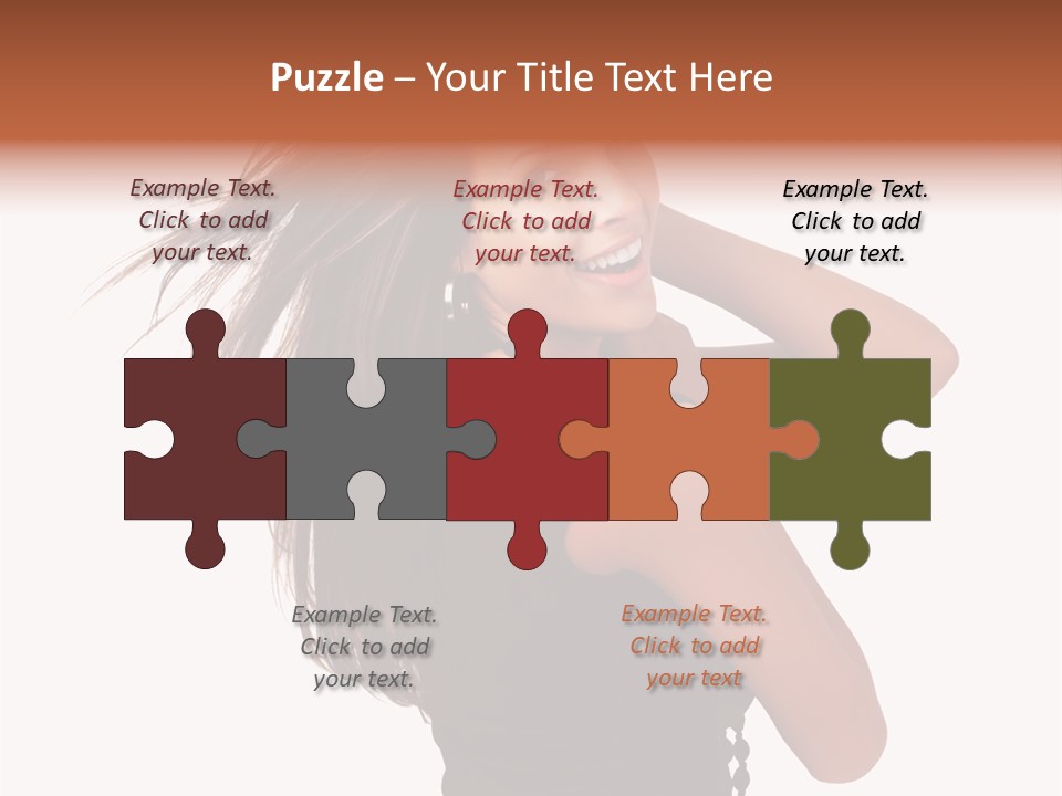 Christmas Orange Background PowerPoint Template