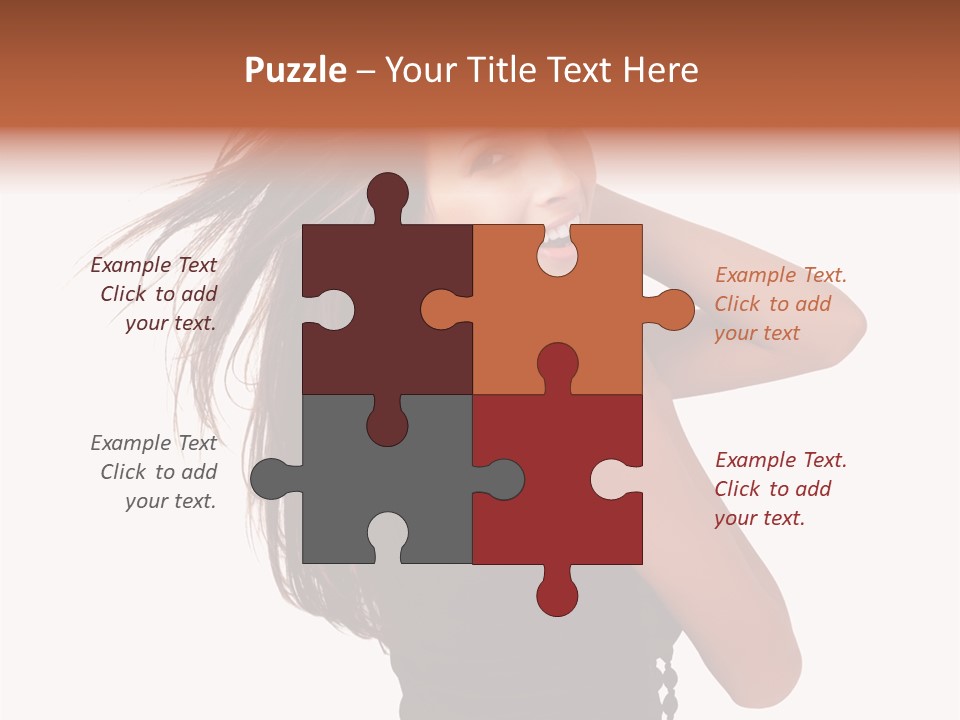 Christmas Orange Background PowerPoint Template