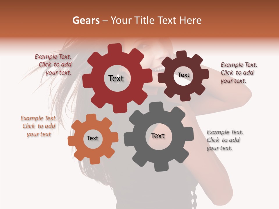 Christmas Orange Background PowerPoint Template