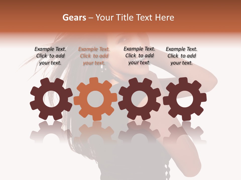 Christmas Orange Background PowerPoint Template