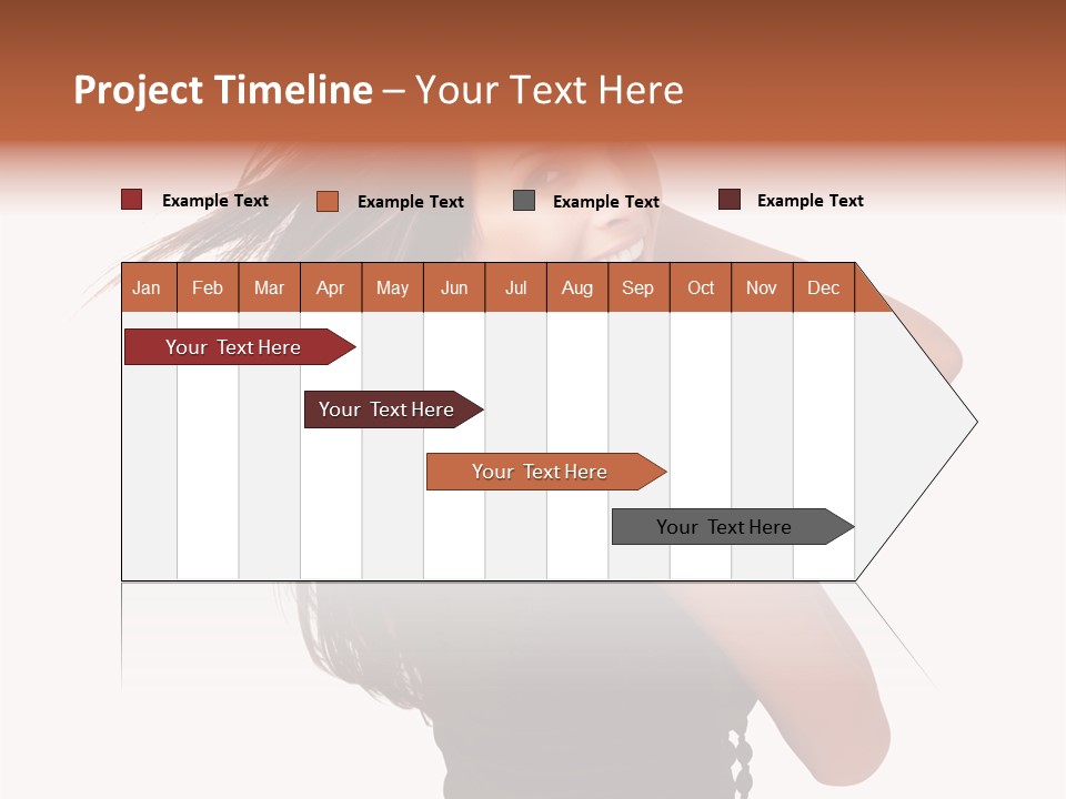 Christmas Orange Background PowerPoint Template