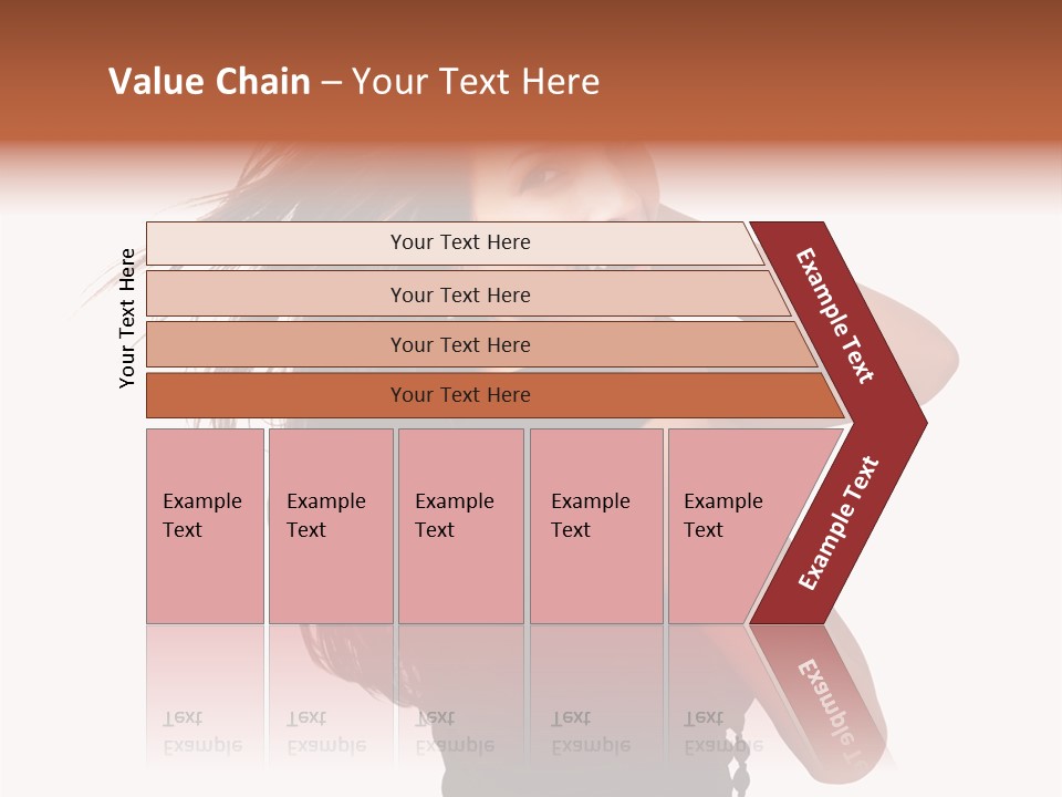 Christmas Orange Background PowerPoint Template