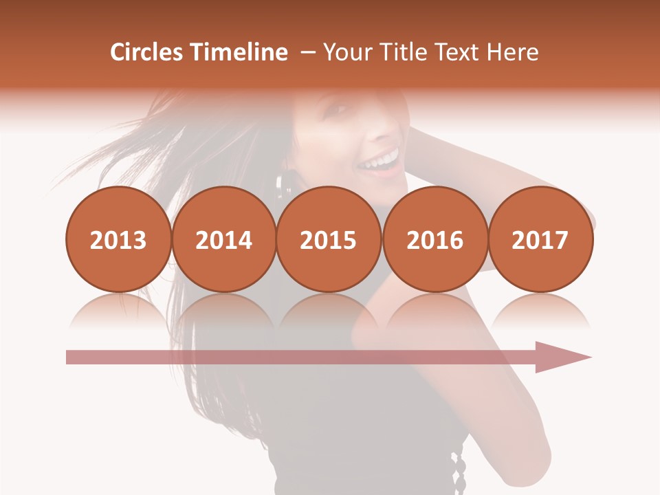 Christmas Orange Background PowerPoint Template