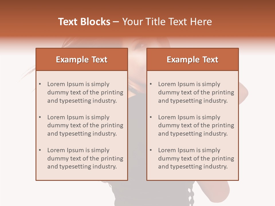 Christmas Orange Background PowerPoint Template