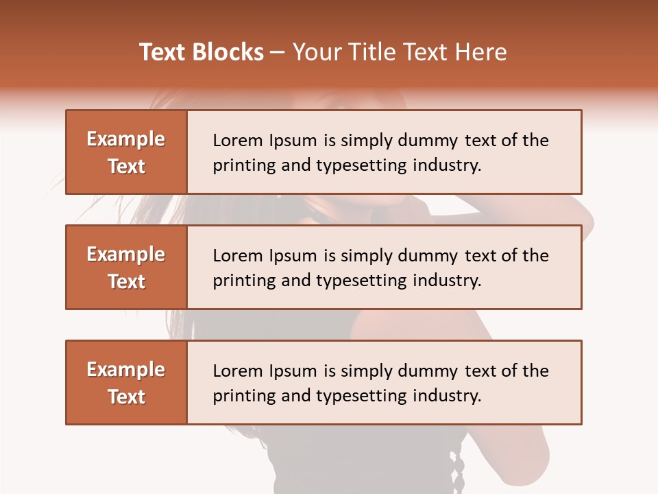 Christmas Orange Background PowerPoint Template