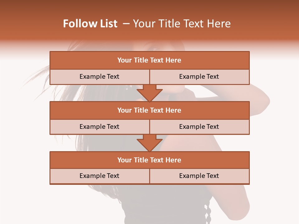 Christmas Orange Background PowerPoint Template