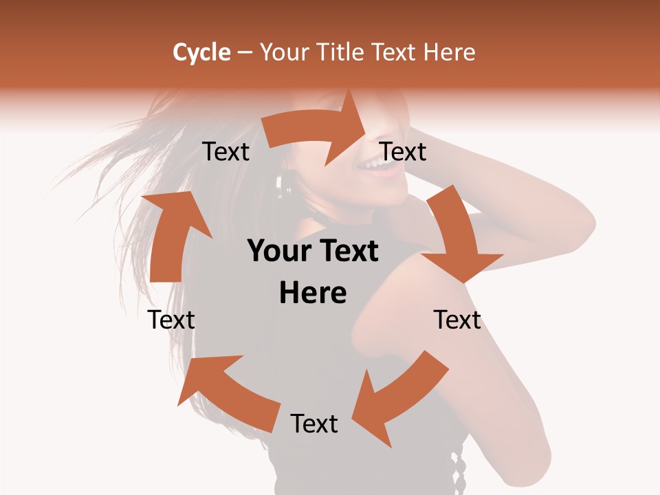 Christmas Orange Background PowerPoint Template