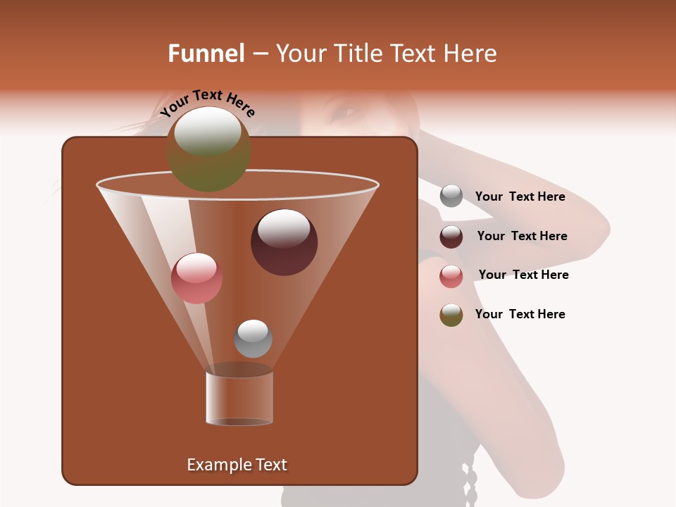 Christmas Orange Background PowerPoint Template