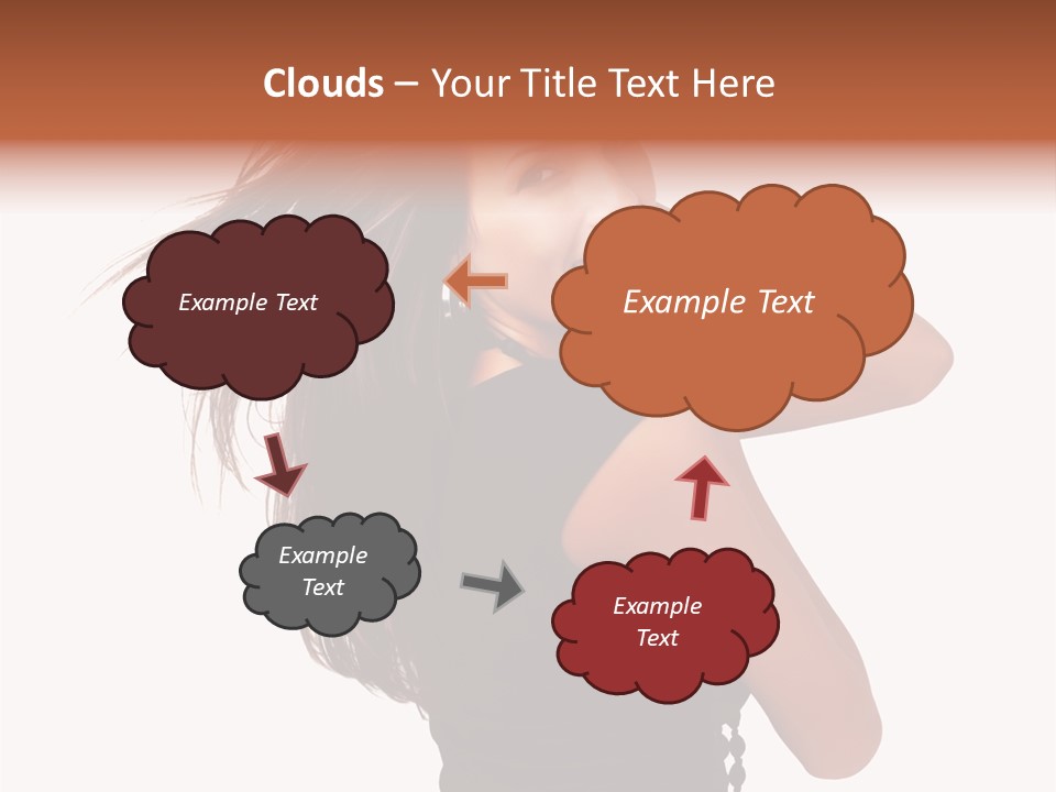 Christmas Orange Background PowerPoint Template