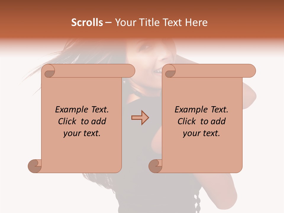 Christmas Orange Background PowerPoint Template