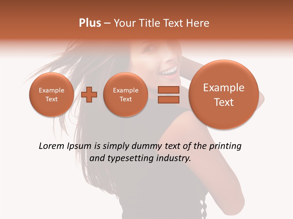 Christmas Orange Background PowerPoint Template