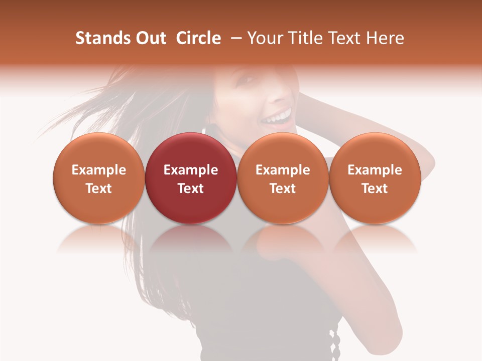 Christmas Orange Background PowerPoint Template