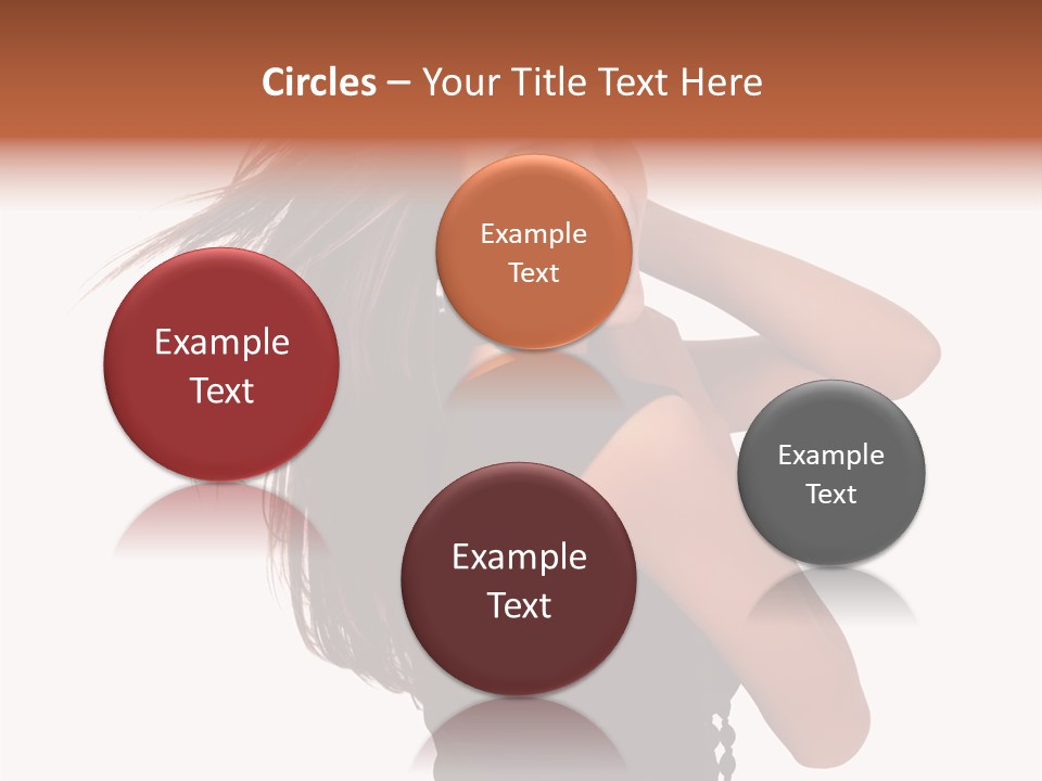 Christmas Orange Background PowerPoint Template