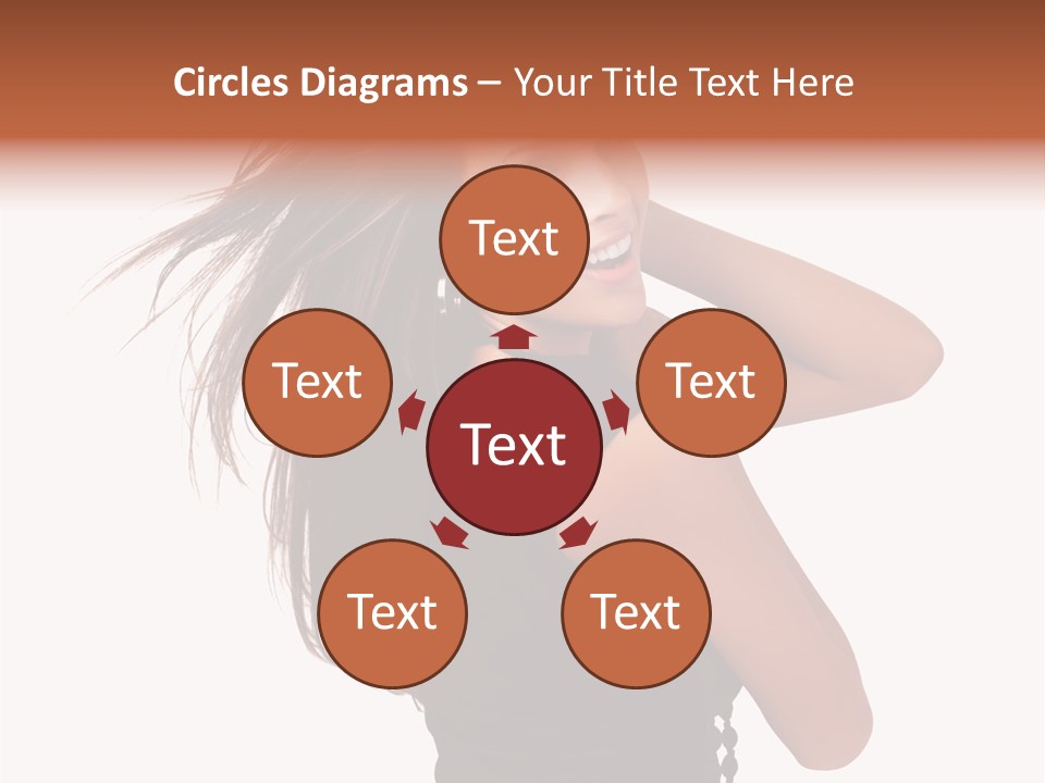 Christmas Orange Background PowerPoint Template