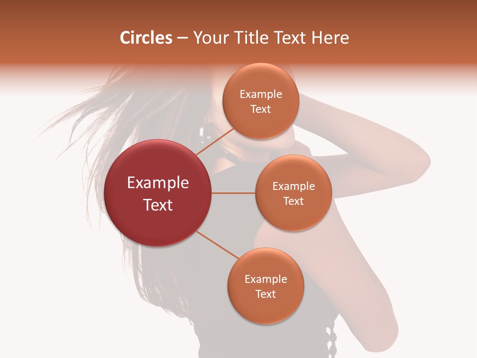 Christmas Orange Background PowerPoint Template