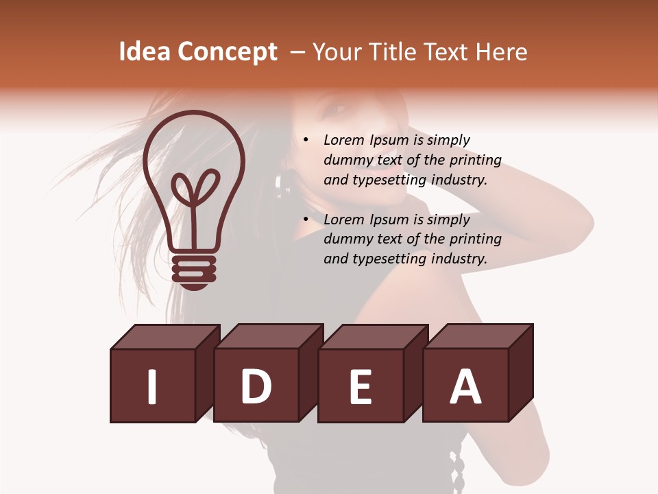 Christmas Orange Background PowerPoint Template