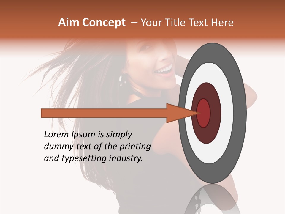 Christmas Orange Background PowerPoint Template