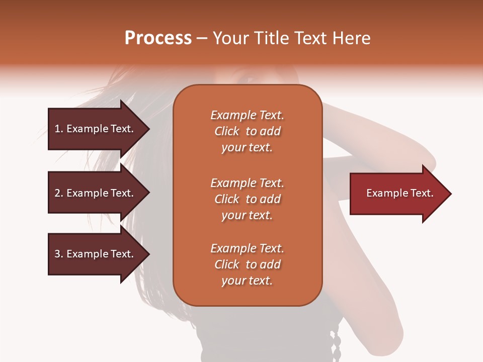 Christmas Orange Background PowerPoint Template