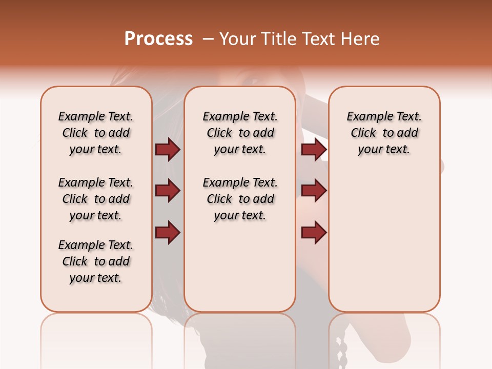 Christmas Orange Background PowerPoint Template