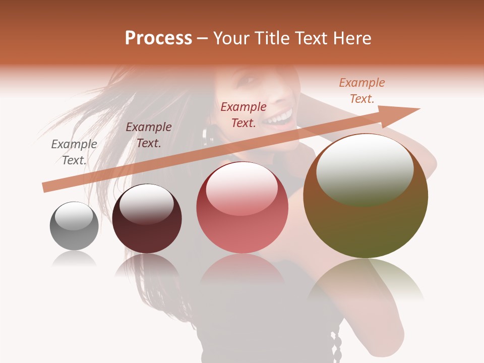 Christmas Orange Background PowerPoint Template