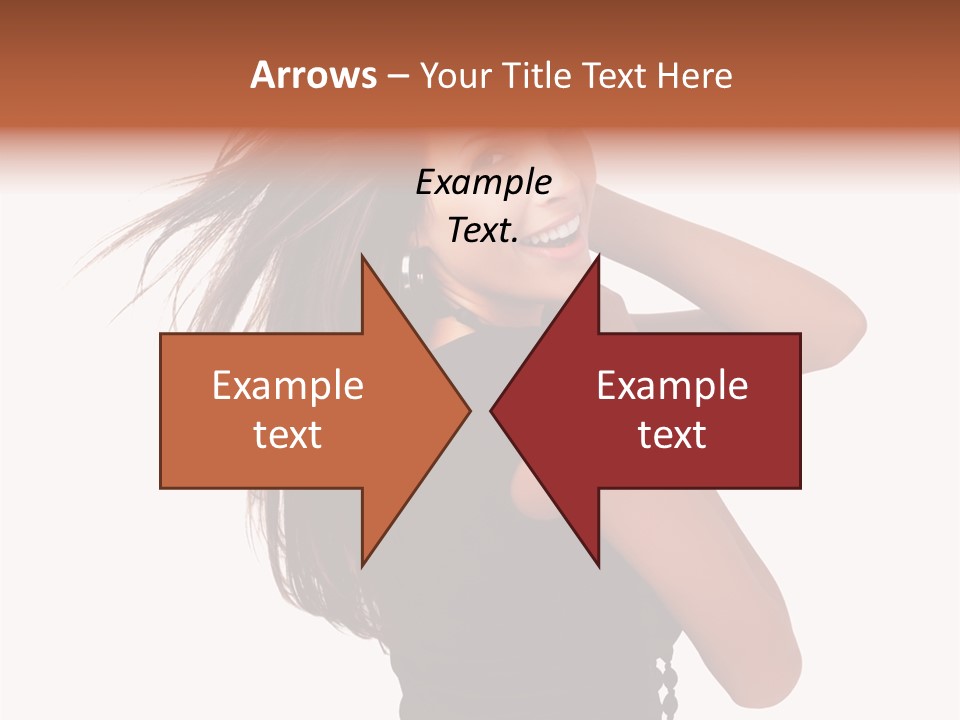 Christmas Orange Background PowerPoint Template