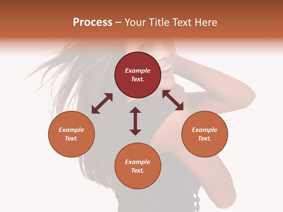 Christmas Orange Background PowerPoint Template