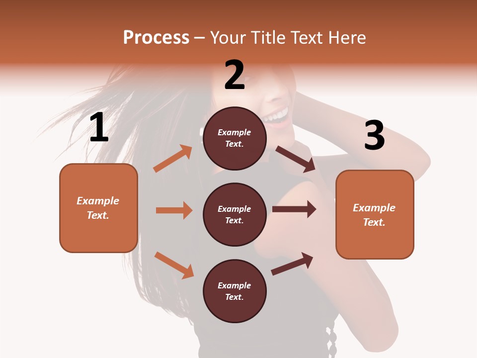 Christmas Orange Background PowerPoint Template