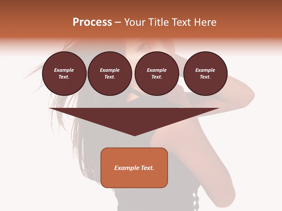 Christmas Orange Background PowerPoint Template