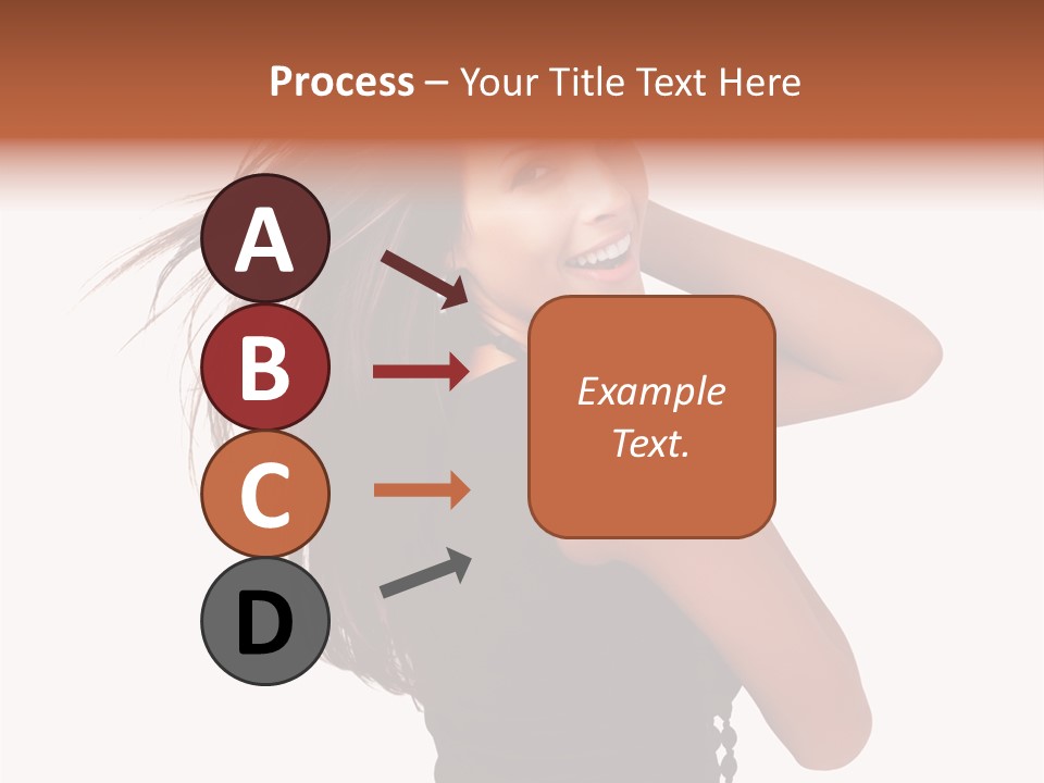 Christmas Orange Background PowerPoint Template