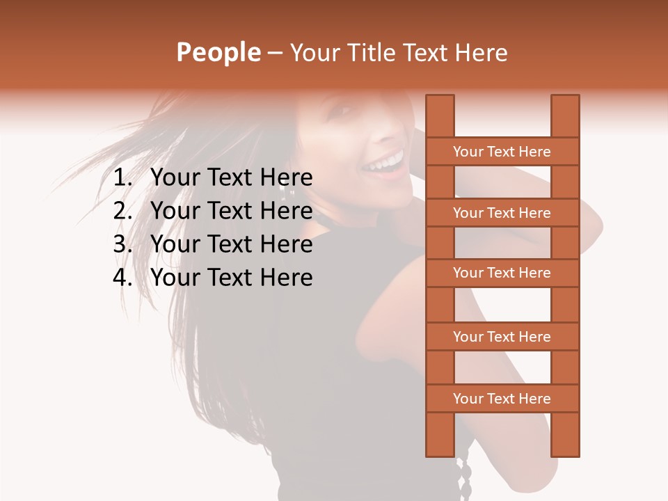 Christmas Orange Background PowerPoint Template