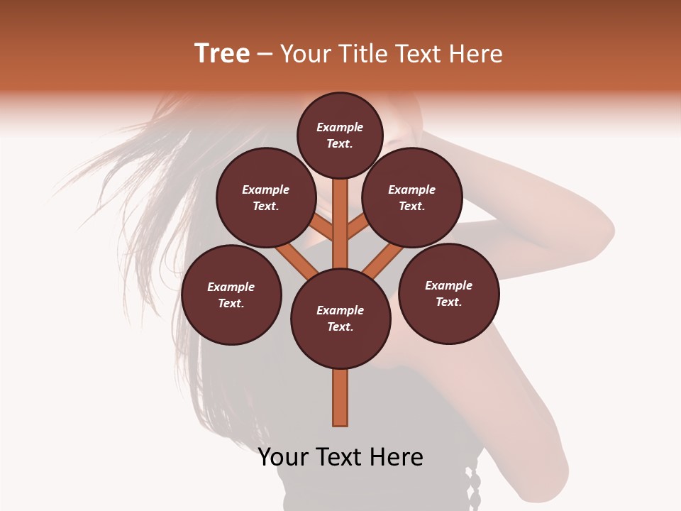 Christmas Orange Background PowerPoint Template