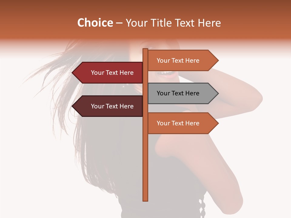 Christmas Orange Background PowerPoint Template