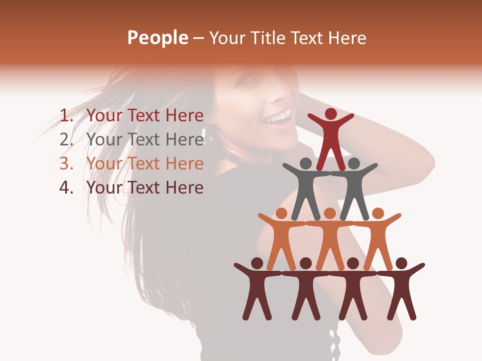 Christmas Orange Background PowerPoint Template