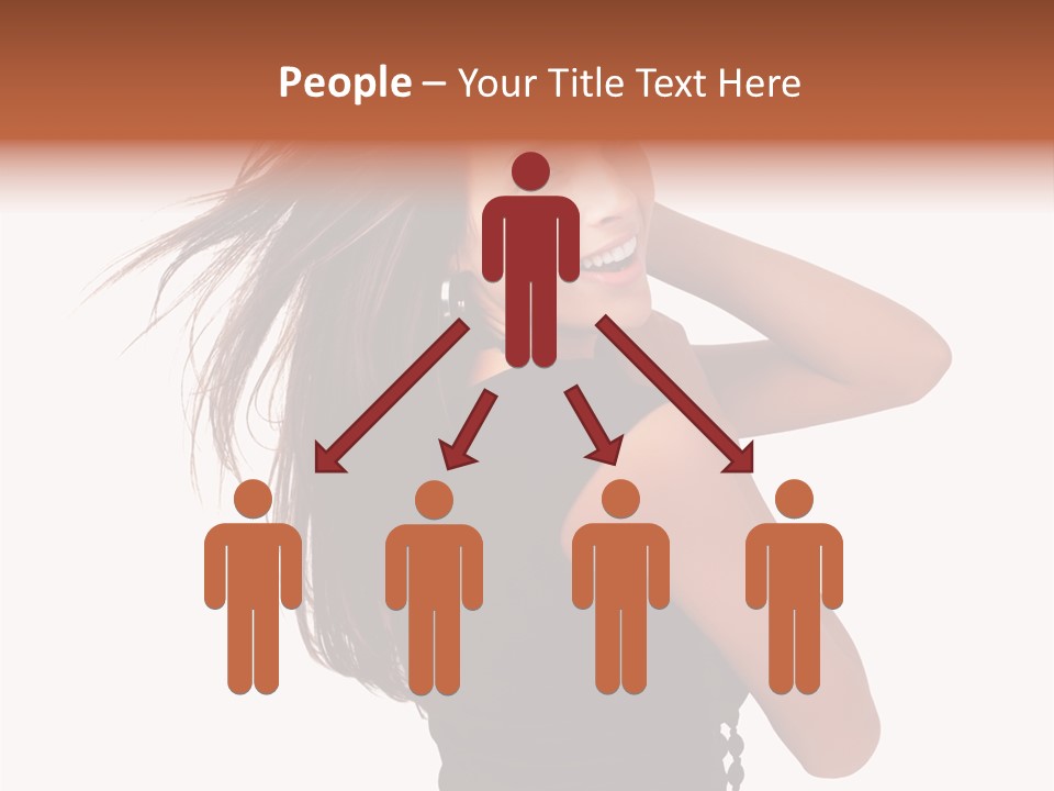 Christmas Orange Background PowerPoint Template