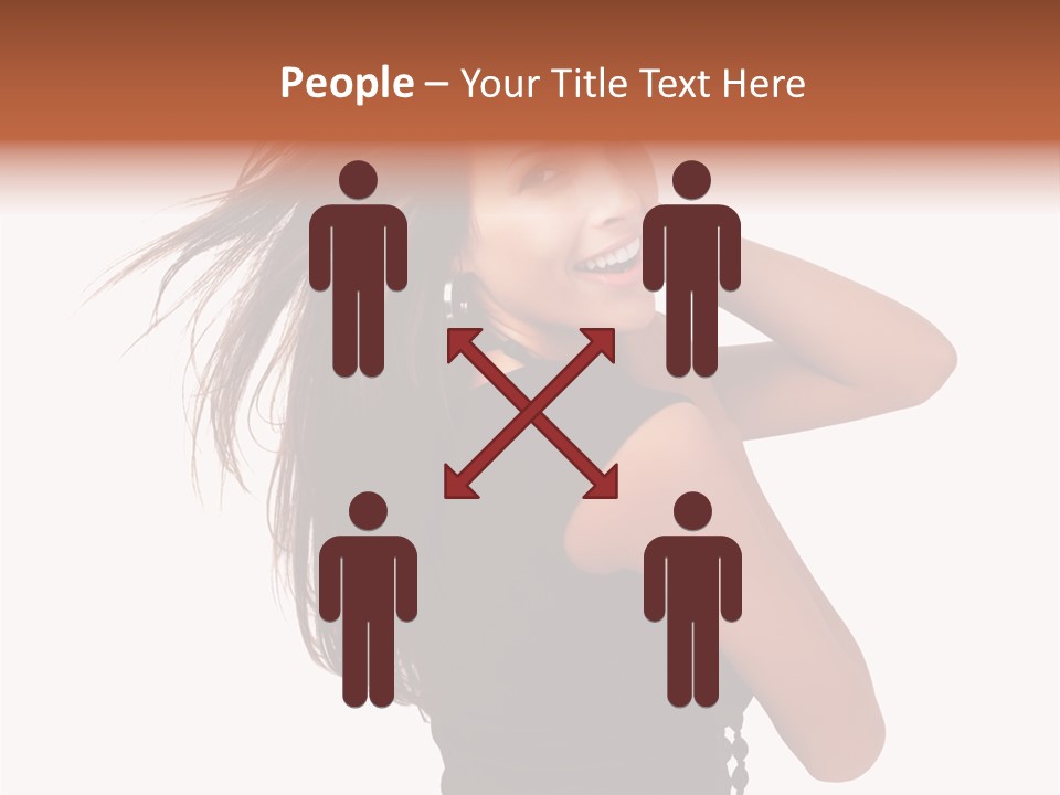 Christmas Orange Background PowerPoint Template