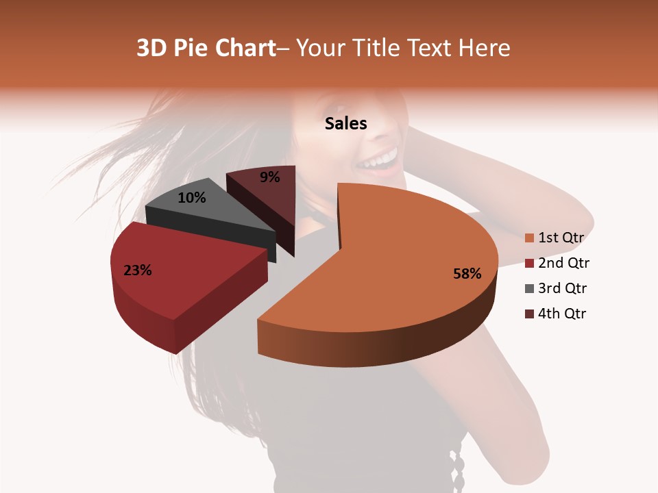 Christmas Orange Background PowerPoint Template