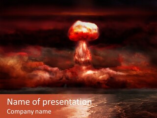 Background Bomb Smog PowerPoint Template