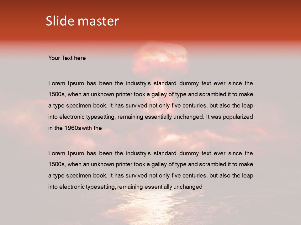 Background Bomb Smog PowerPoint Template