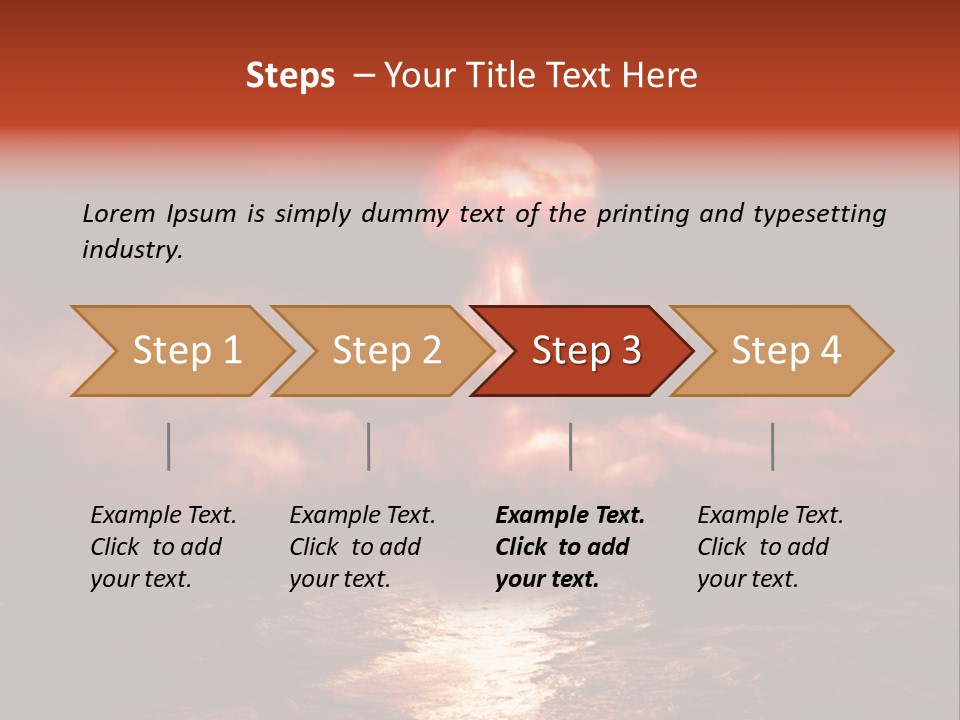 Background Bomb Smog PowerPoint Template