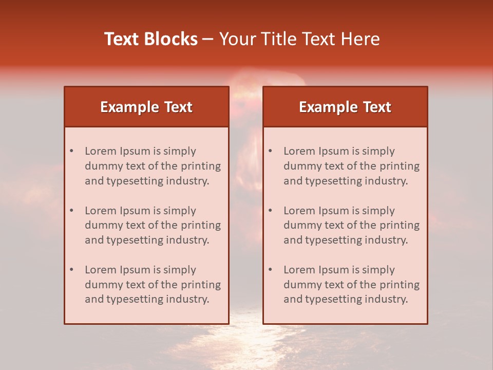 Background Bomb Smog PowerPoint Template
