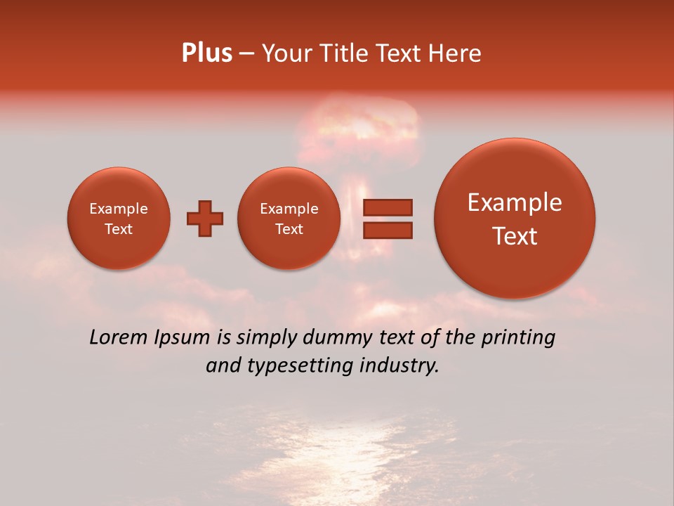 Background Bomb Smog PowerPoint Template