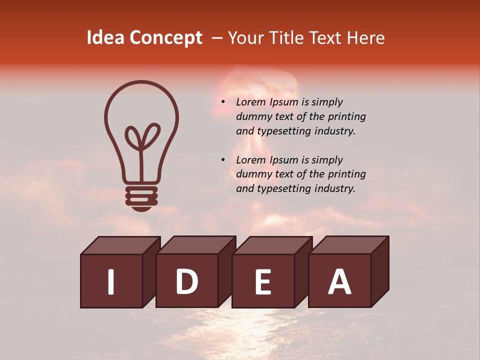 Background Bomb Smog PowerPoint Template