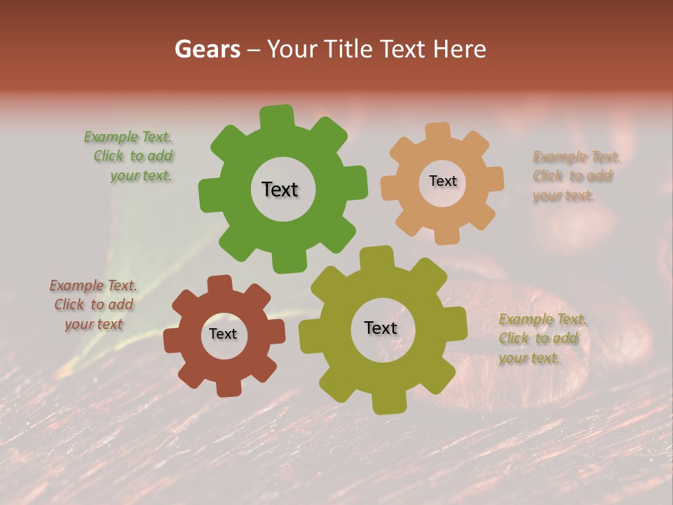 Leaf Caffeine Burning PowerPoint Template