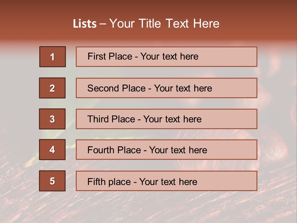 Leaf Caffeine Burning PowerPoint Template